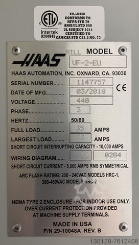 Vertikaalne mehaaniline keskus HAAS VF-2