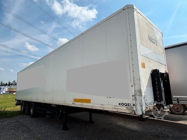 Dėžinė puspriekabė KÖGEL 3-Achs Koffer Doppelstock+BPW+Luft+Rolltor+TÜV