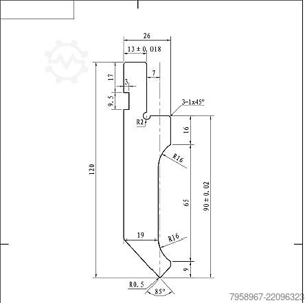 מכבש כיפוף הידראולי CNC-סרו MTP Metal Technics Polska MTP-3212 CNC 160x3200