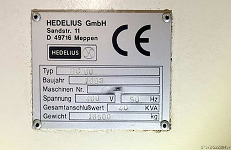 CNCマシニングセンター Hedelius BC60