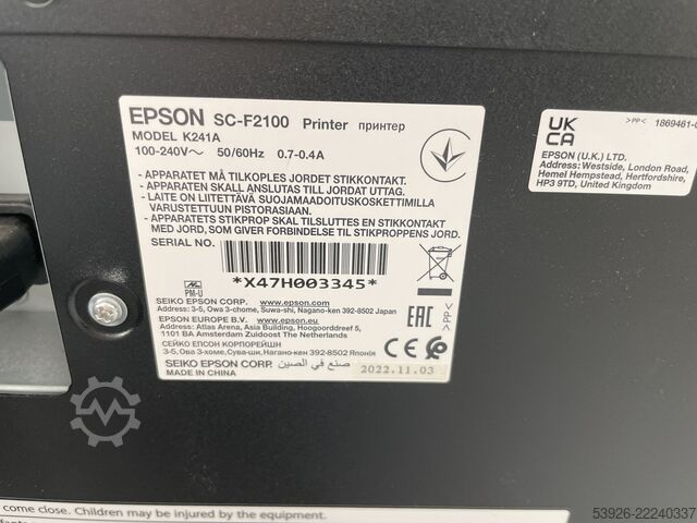 Máy in kỹ thuật số Epson SureColor SC-F2100 DTG