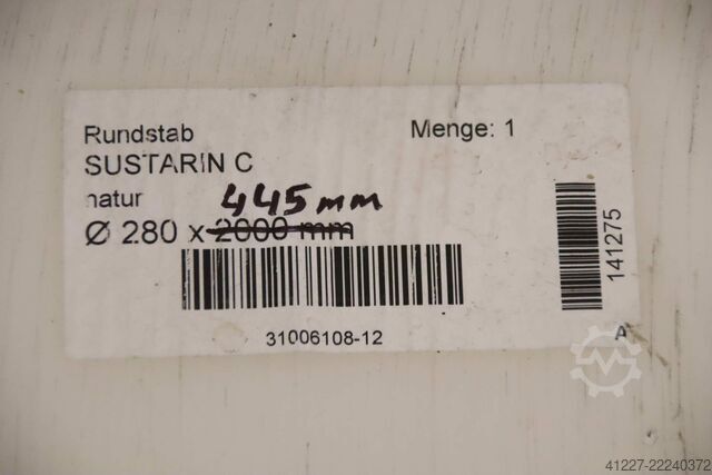Arbre en plastique polyamide Röchling Sustarin-C  Ø 280 x 445 mm