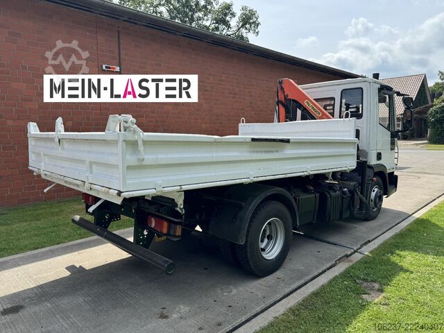 Τριαξονικό ανατρεπτικό βαν IVECO ML75E16 3 S-Kipper Kran PK  9,4m-550 kg Greifer