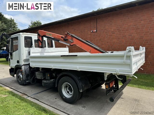 Τριαξονικό ανατρεπτικό βαν IVECO ML75E16 3 S-Kipper Kran PK  9,4m-550 kg Greifer