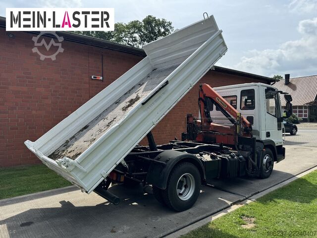 Τριαξονικό ανατρεπτικό βαν IVECO ML75E16 3 S-Kipper Kran PK  9,4m-550 kg Greifer