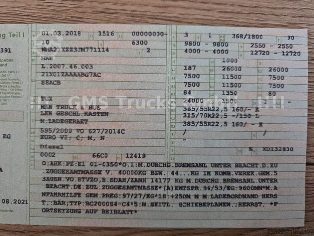 Грузовик для перевозки напитков MAN TGX 26.500 / Zug / Orten Getränke / Ret Lenkachs