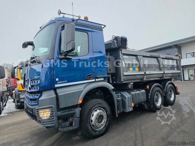 Трехсторонний самосвал MERCEDES-BENZ Arocs 2653 / 6X4 / Meiller BORDMATIK / 50mm AHK