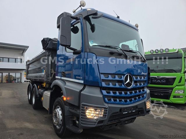 Трехсторонний самосвал MERCEDES-BENZ Arocs 2653 / 6X4 / Meiller BORDMATIK / 50mm AHK