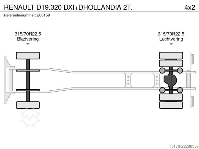 Valise RENAULT D19.320 DXI+DHOLLANDIA 2T.