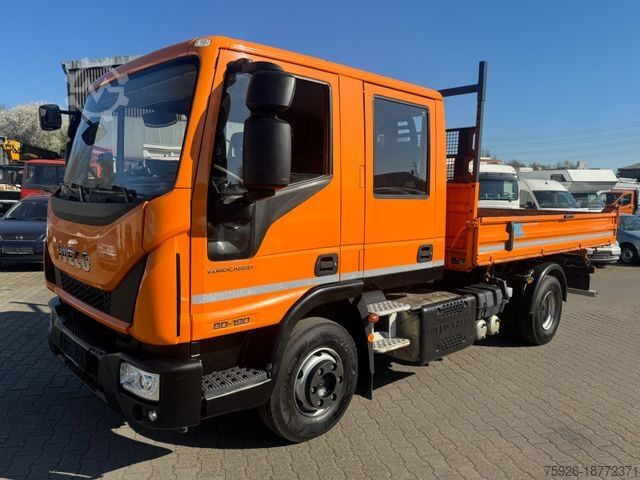 Tippbil skåpbil IVECO ML80E19 *Dreiseitenkipper* 1. Hand*Doka* 7-Sitze