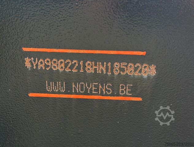 Remorque avec plate-forme de travail  Noyens NOYENS 01L 2 ASSER TROMMELREMMEN 600x254x