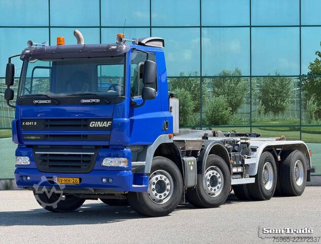 Roll-off tipper truck GINAF X 4241 S 8X4 EURO 5 MANUAL GEARBOX 460 HP ONLY 1