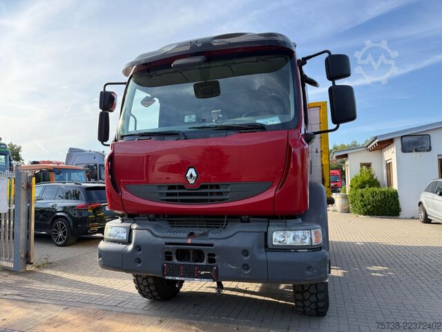 Flutningabíll með sléttu pallrými RENAULT Midlum 280 DXI 4x4 Pritsche+LBW/BLATTFEDERUNG