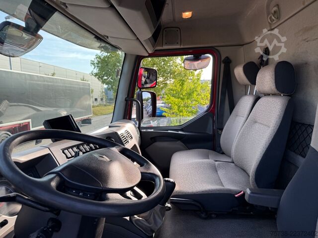 Flutningabíll með sléttu pallrými RENAULT Midlum 280 DXI 4x4 Pritsche+LBW/BLATTFEDERUNG