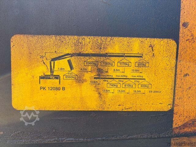 System med krokarm MAN F 2000 28.364 + PALFINGER PK 12080 3X EXT + man...