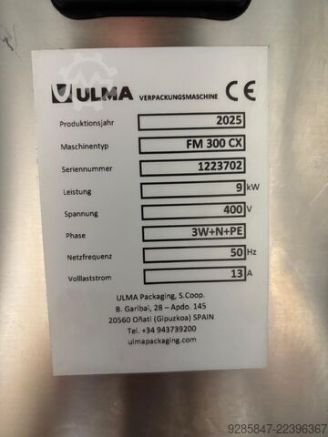Schlauchbeutelmaschine ULMA FM 300 CX