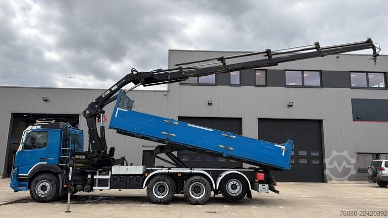 Kipper met kraan Volvo FMX 460 (BE TRUCK / EURO 6 / 8X4 / TRIDEM / WB ...