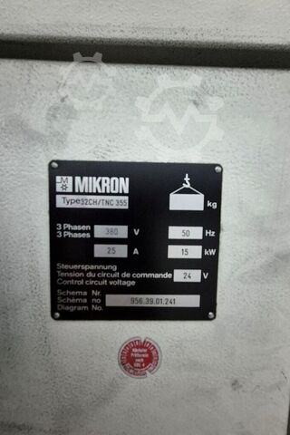 밀링 머신 MIKRON WF 32 CH