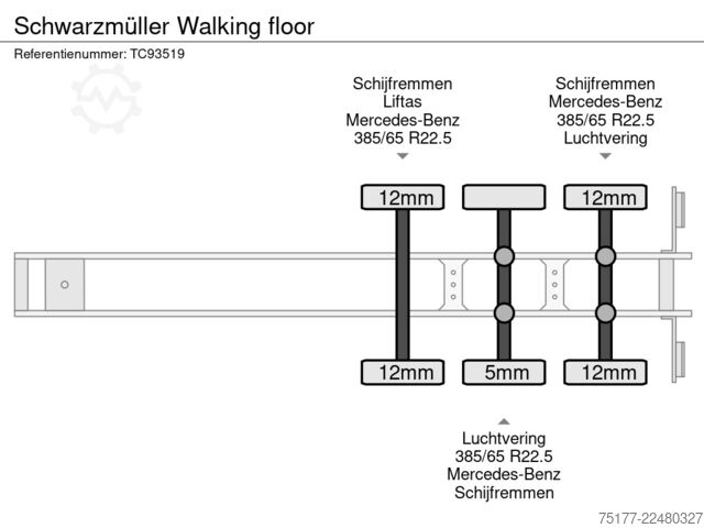 أرضية متحركة من شفارتسمولر Schwarzmüller Walking floor