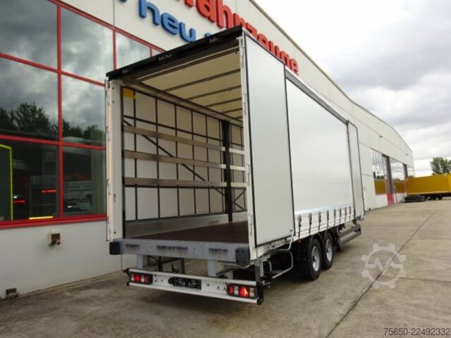 Rimorkio i hapur me mbulesë Möslein TPW 105 D Schwebheim  Tandem- Planenanhänger Durchladen