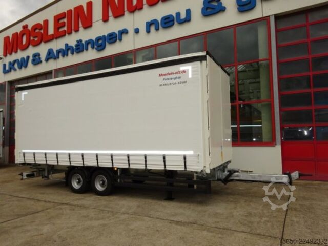 Rimorkio i hapur me mbulesë Möslein TPW 105 D Schwebheim  Tandem- Planenanhänger Durchladen