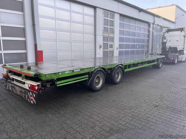 Remolque de plataforma baja Stehmann 3 Achs  3 Achs Jumboanhänger, Mega