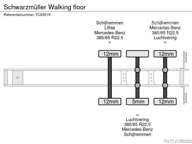 Piso móvil Schwarzmüller Schwarzmüller Walking floor
