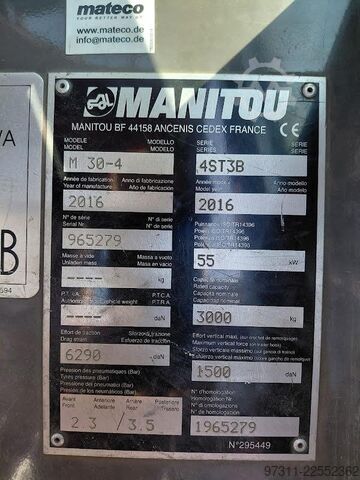 फोर्कलिफ्ट Manitou M30-4 ST3B