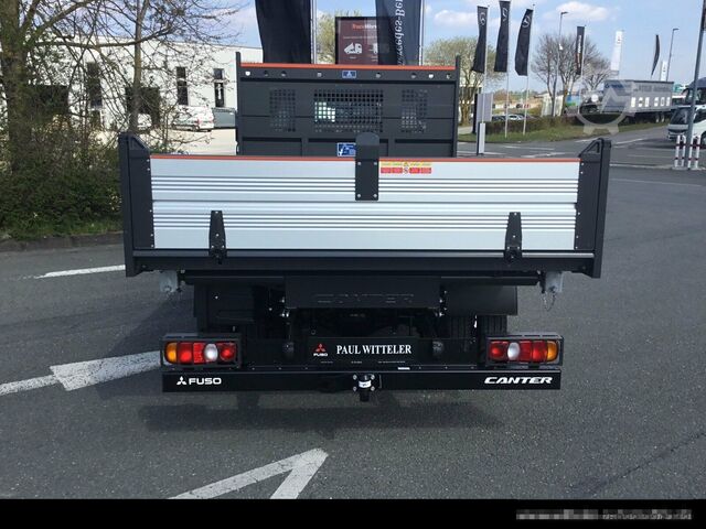 Kiper kombi FUSO Canter 3C15 Dreiseitenkipper AHK 3,5t/Klima/grau