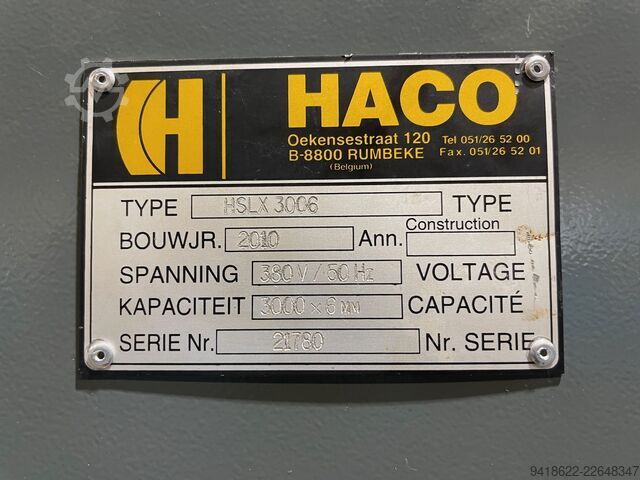 Hydraulische Tafelschere HACO HSLX 3006