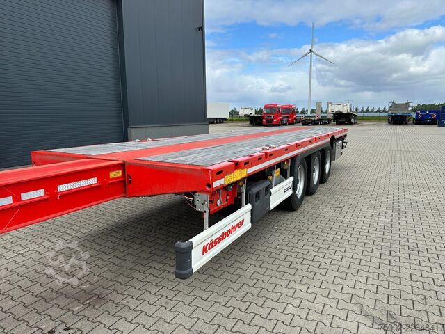 Plateau de chargement Kässbohrer new and unused Heavy-Duty flatbed / 690cm exten...