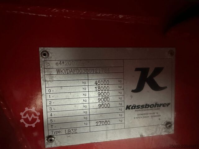 Plateau de chargement Kässbohrer new and unused Heavy-Duty flatbed / 690cm exten...