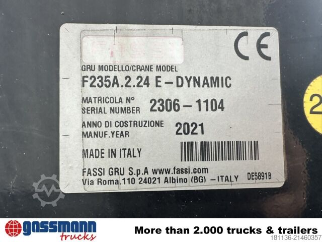 Flutningabíll með sléttu pallrými MAN TGS 26.430 6x2-2 BL, Liftachse, Heckkran Fassi