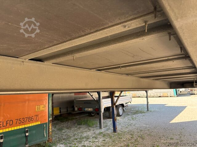 هيكل قابل للتبديل مع سطح مسطح وقماش مشمع Wecon Wechselbrücke Verzinkt Edscha + Gardine