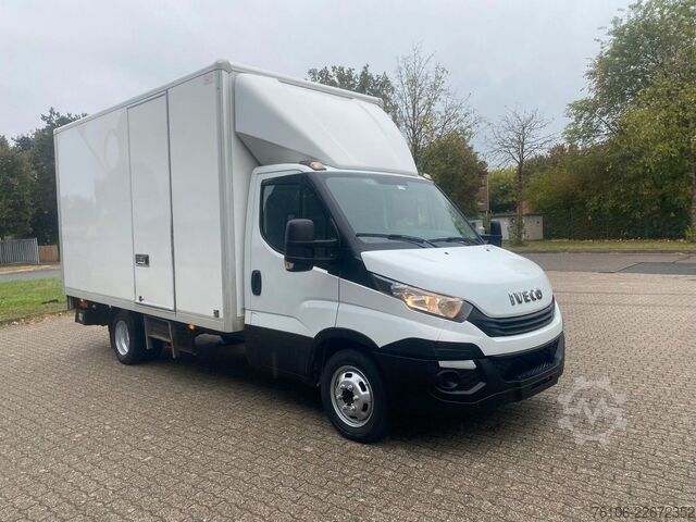 شاحنة صندوقية IVECO Daily 35C14 Hi-Matic Koffer mit Ladebordwand