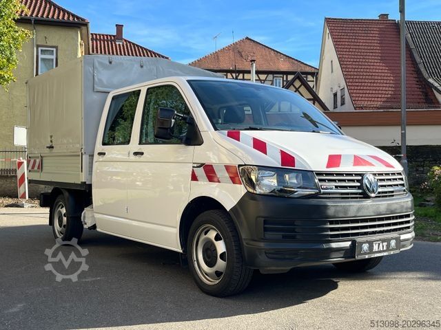 Transportador con plataforma y toldo VOLKSWAGEN T6 PRITSCHE+PLANE DOKA 4 MOTION NAVI KLIMA AHK