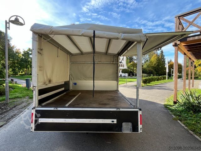 Transportador con plataforma y toldo VOLKSWAGEN T6 PRITSCHE+PLANE DOKA 4 MOTION NAVI KLIMA AHK