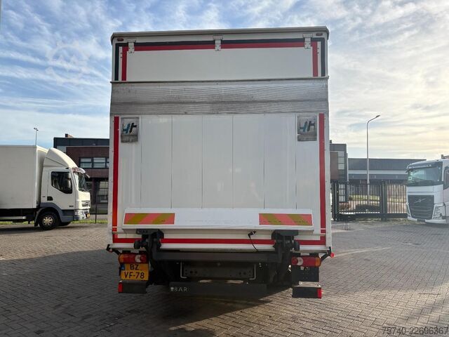 Box body DAF LF 45.180 + euro 5 + 12ton + 5.58m box + lift
