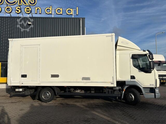 Box body DAF LF 45.180 + euro 5 + 12ton + 5.58m box + lift