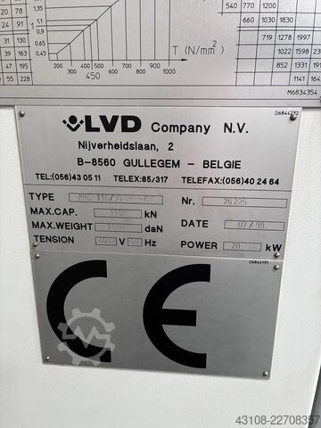гибочный пресс LVD PPEB110/30 CAD-CNC 110T