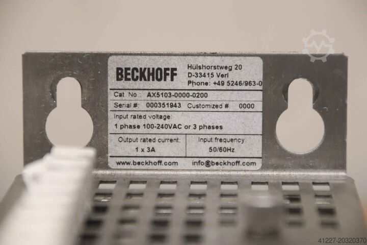 Bộ khuếch đại servo Beckhoff AX5103-0000-0200