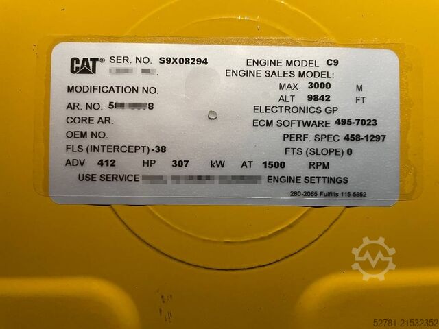 Agregat CAT DE330E0 - C9 - 330 kVA Generator - DPX-18022