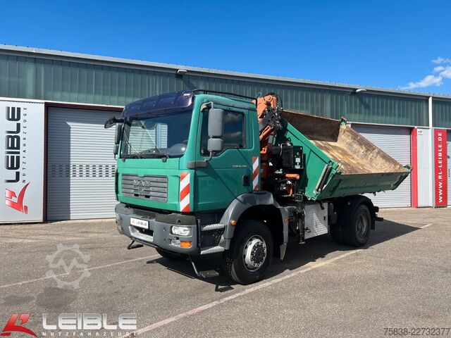 Самосвал MAN TGM 18.280 4x4BB*Terex-Kran*Meiller-Kipper*