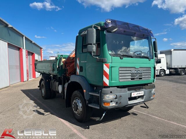 Самосвал MAN TGM 18.280 4x4BB*Terex-Kran*Meiller-Kipper*