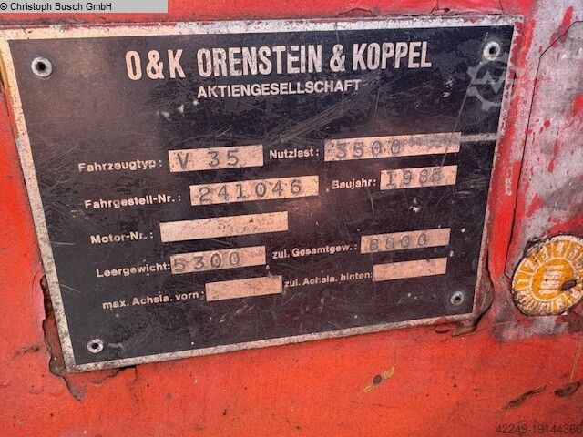 Gaffeltruck - Diesel O & K Orenstein & Koppel V 35