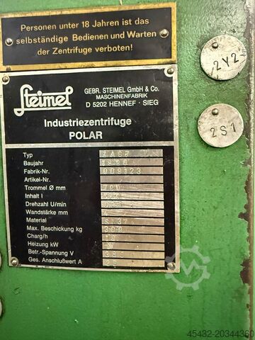 Welding table Cepa und Steimel Zentrifugen