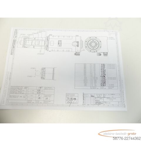 Komponens Weiss 178377 Schleifspindel 21kw / 7000 U/min = 0002    !