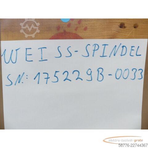 Komponens Weiss W-175229B / 175229B Schleifspindel SN: 175229B-0033 - ! -