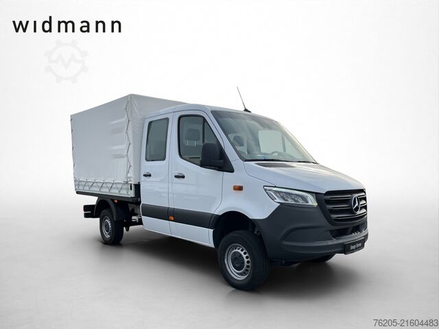 Camion bâché Mercedes-Benz Sprinter 319 CDI 4x4 Doka Pritsche  Klima LED AHK