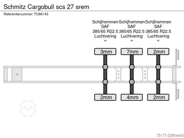滑动油布 Schmitz Cargobull scs 27 srem